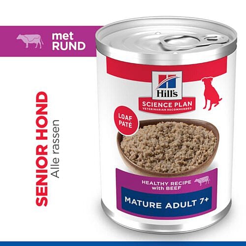veterinary, canned food, beef, dog food, adult 7 +