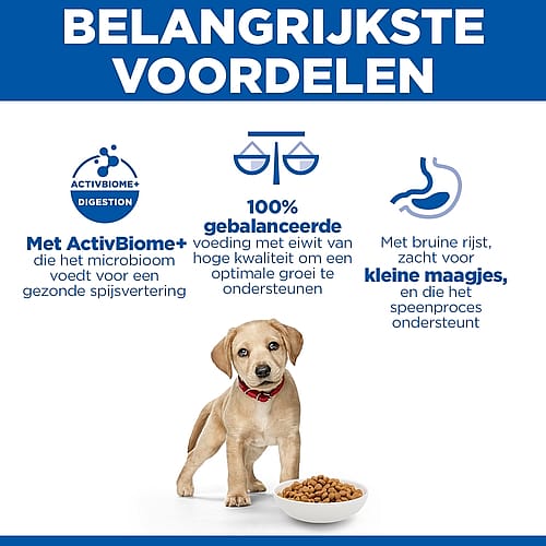 Hill's Science Plan Perfect Digestion Large Puppyvoer Kip & Rijst 14.5 kg