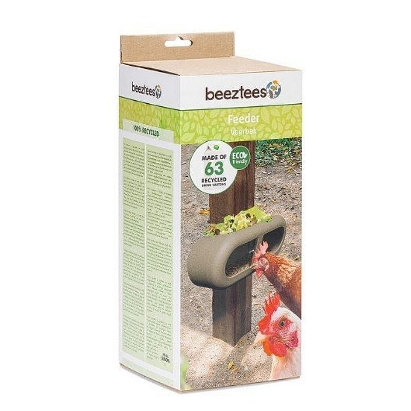 recycled, voederhouder, kippene, tuin, eco-vriendelijk