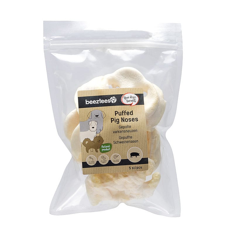 Beeztees Gepofte Varkenssnuiten Hond 5 stuks