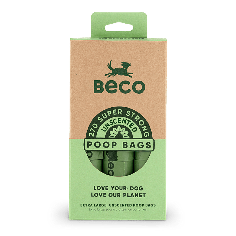 Beco Poop Bags Unscented Hond Value pack - 270 stuks