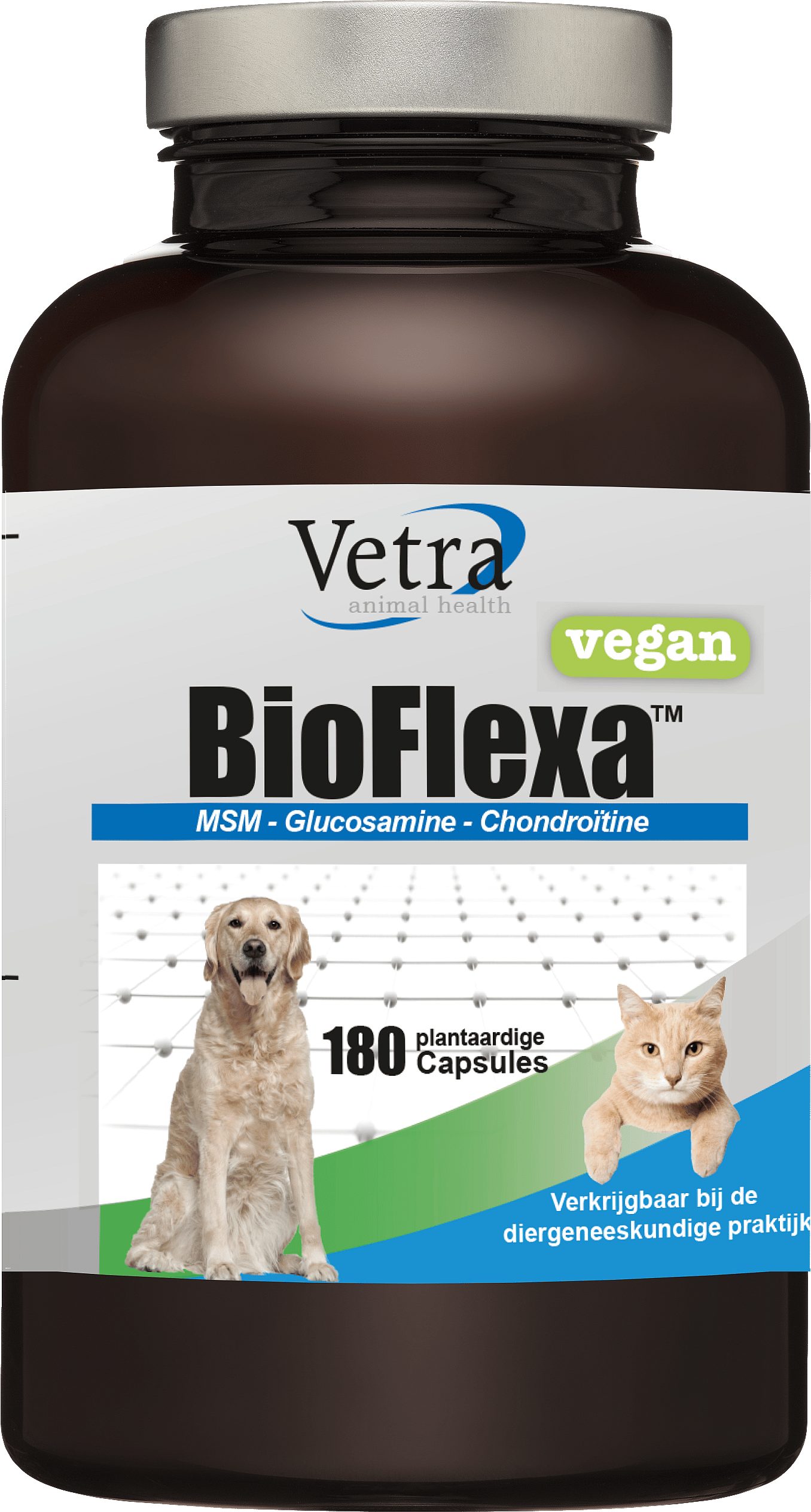 Vetra BioFlexa Vegan Gewricht Hond Kat 180 capsules
