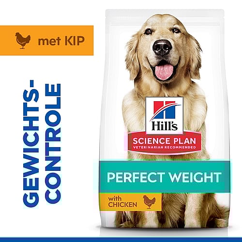 Hill's Science Plan Perfect Weight Large Breed Adult Hondenvoer Kip 12 kg