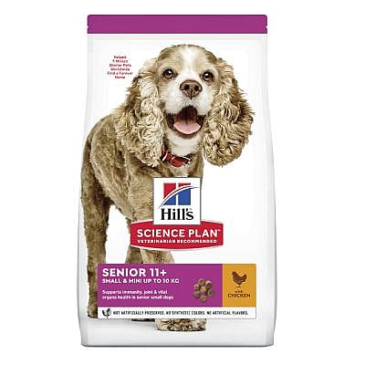 Hill's Science Plan Small & Mini Senior 11+ Hondenvoer met Kip 1.5 kg