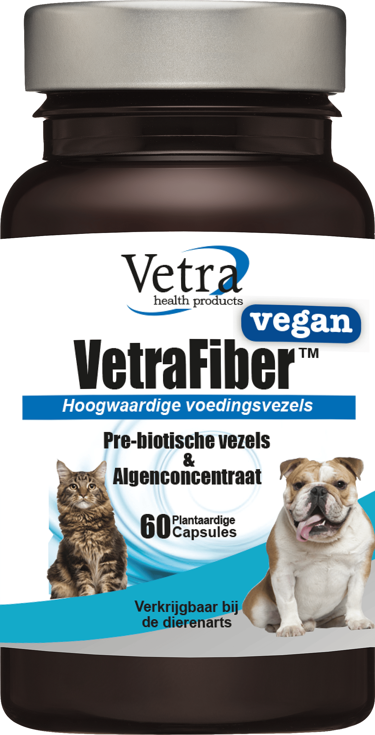 Vetra Fiber Vegan Voedingsvezels Capsules Hond Kat