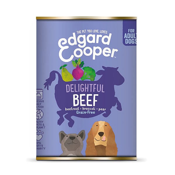 Edgard & Cooper Adult Hondenvoer Blikjes Rund 6 x 400 gram