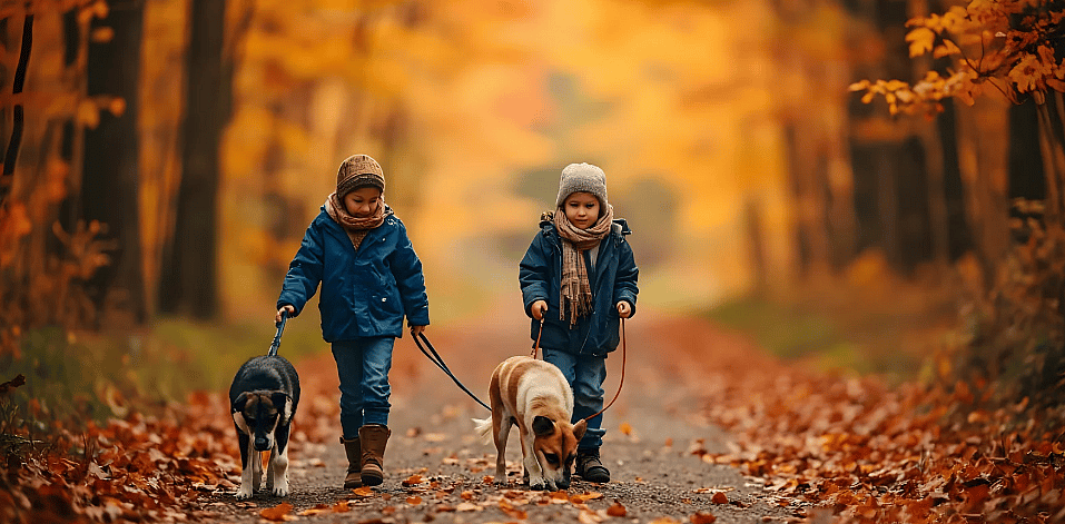 Herfsttips-hond