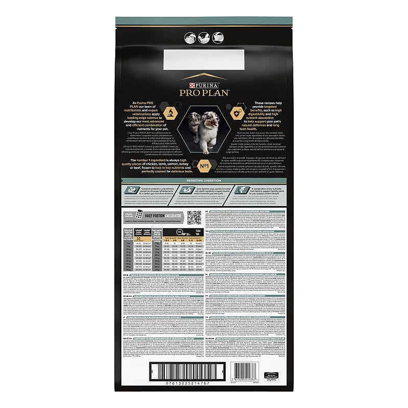 Purina Pro Plan Medium Puppy Sensitive Digestion Hondenvoer Lam 12 kg
