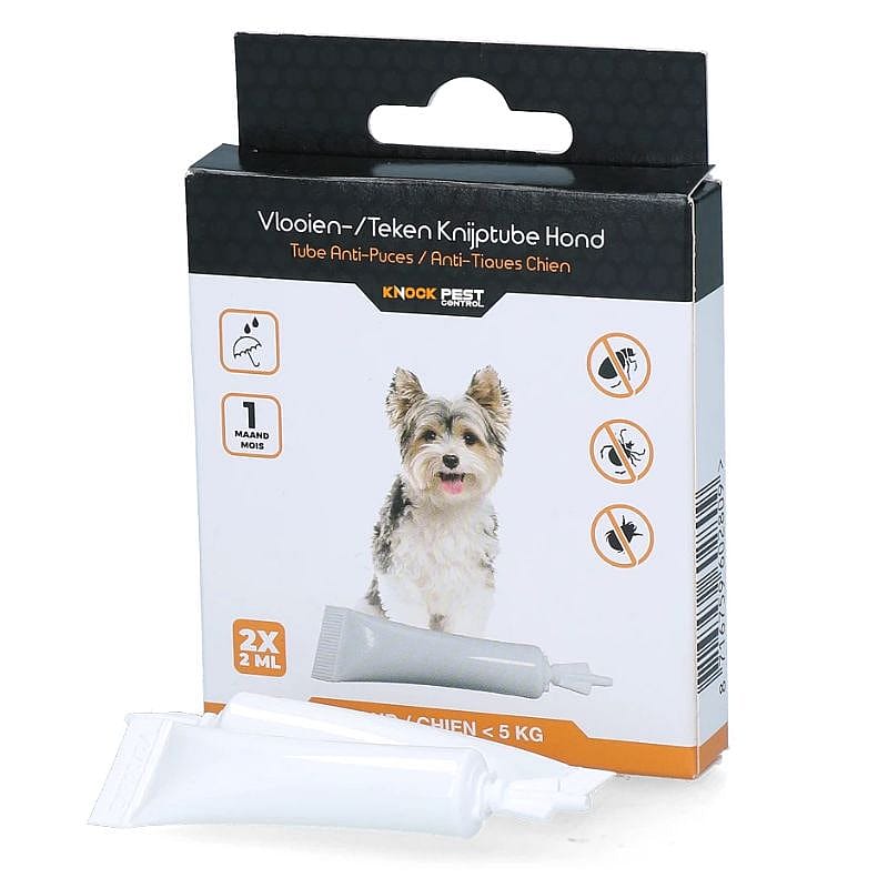Knock Pest Vlooien-Tekenpipet Hond < 5 kg 2 pipetten