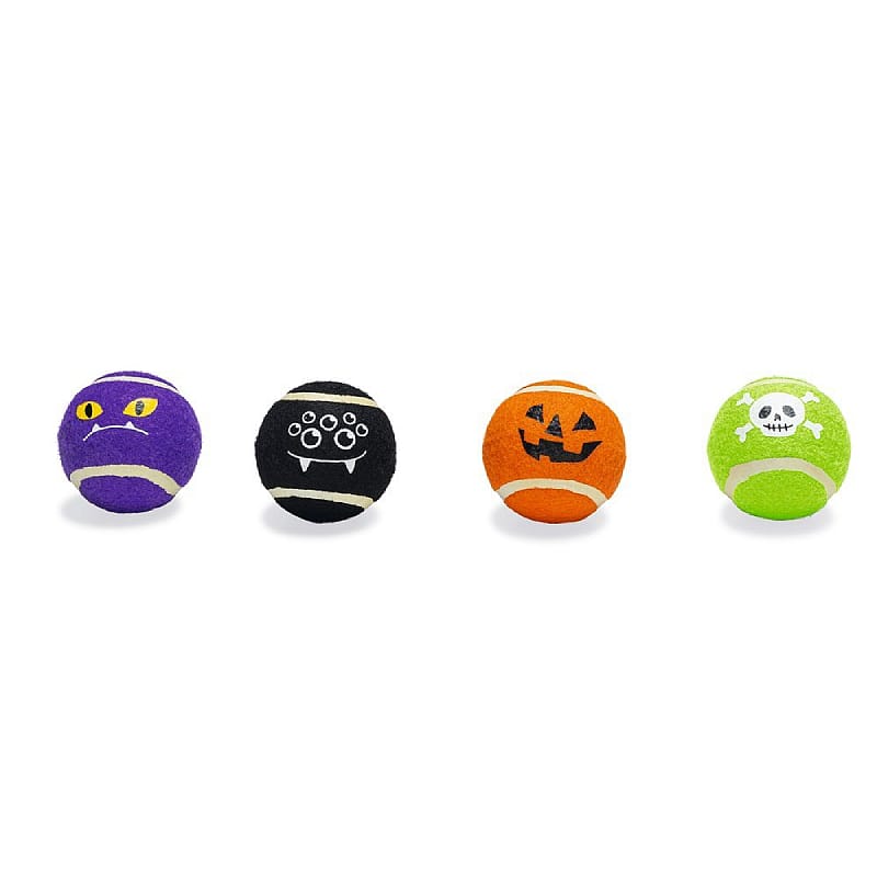 Beeztees Halloween Spooky Bal Speelgoed Hond 4 stuks