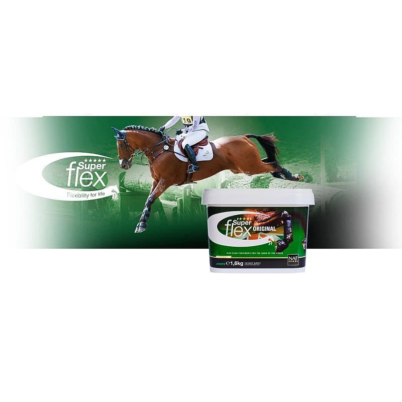 NAF Superflex Poeder – Gewrichtssupplement met glucosamine en MSM voor paarden 400 gram