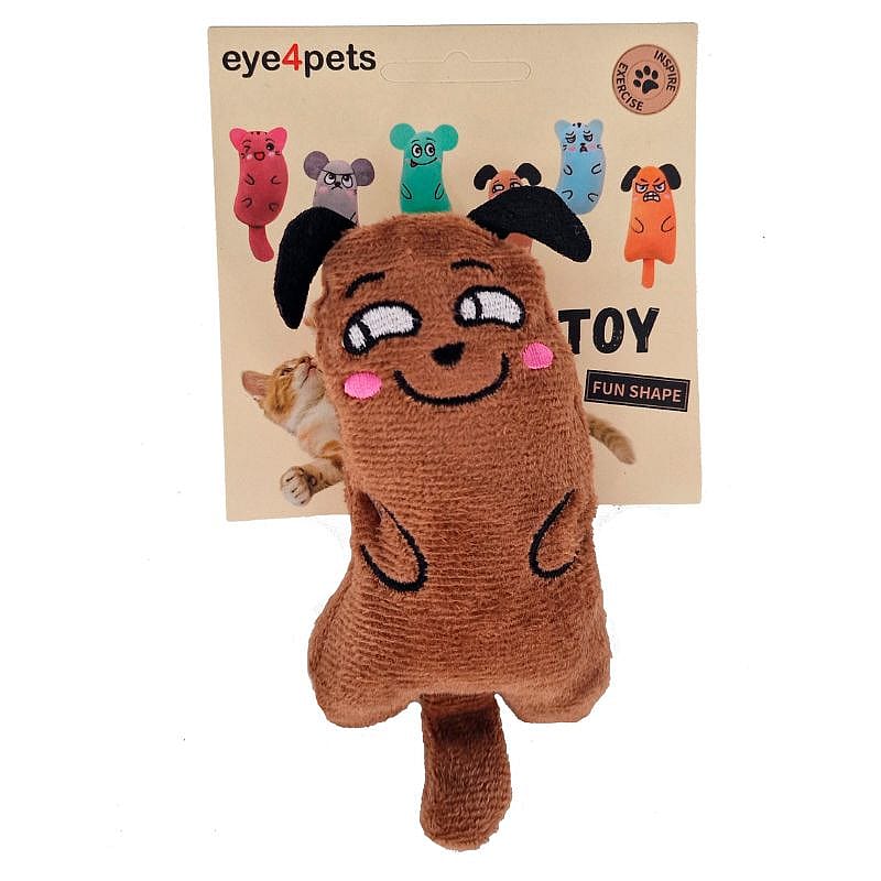 Eye4Pets Funny Catnip Serie Speelgoed Kat Bully - Bruin