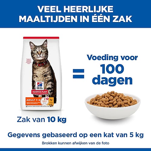kattenvoer, 10 kg zak, kattenvoeding, brokjes, maaltijdverhouding