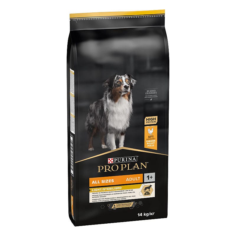 Purina Pro Plan All Sizes Adult Light Sterilised Hondenvoer Kip 14 kg