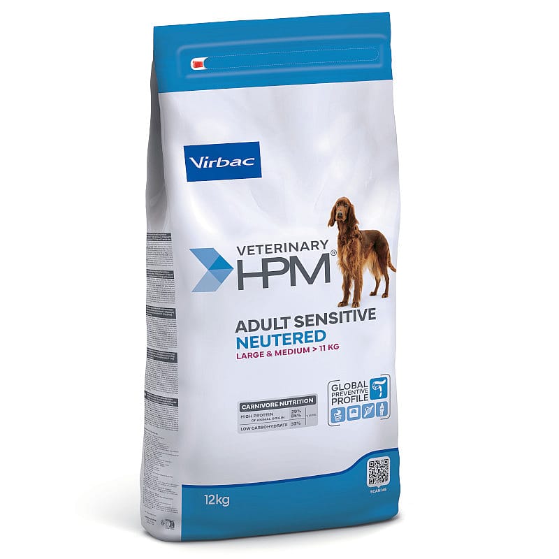 HPM Adult Sensitive Neutered Dog Large & Medium 12 kg