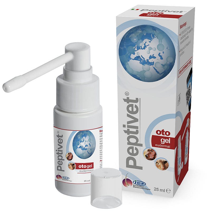Peptivet Oto Gel Oor Hond Kat 25 ml