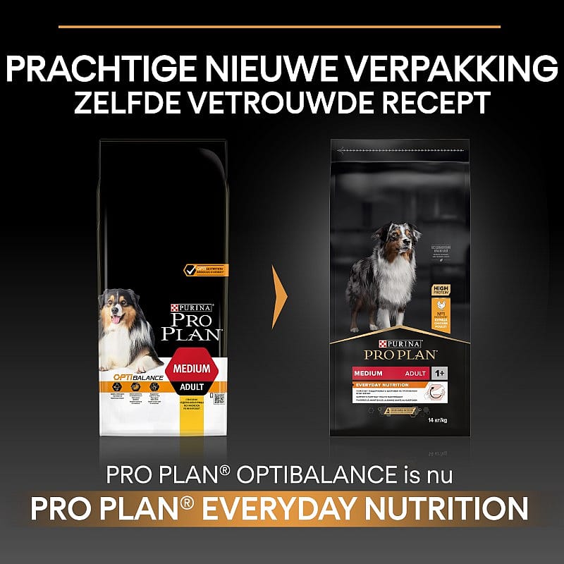Purina Pro Plan Medium Adult Everyday Nutrition Hondenvoer Kip 14 kg