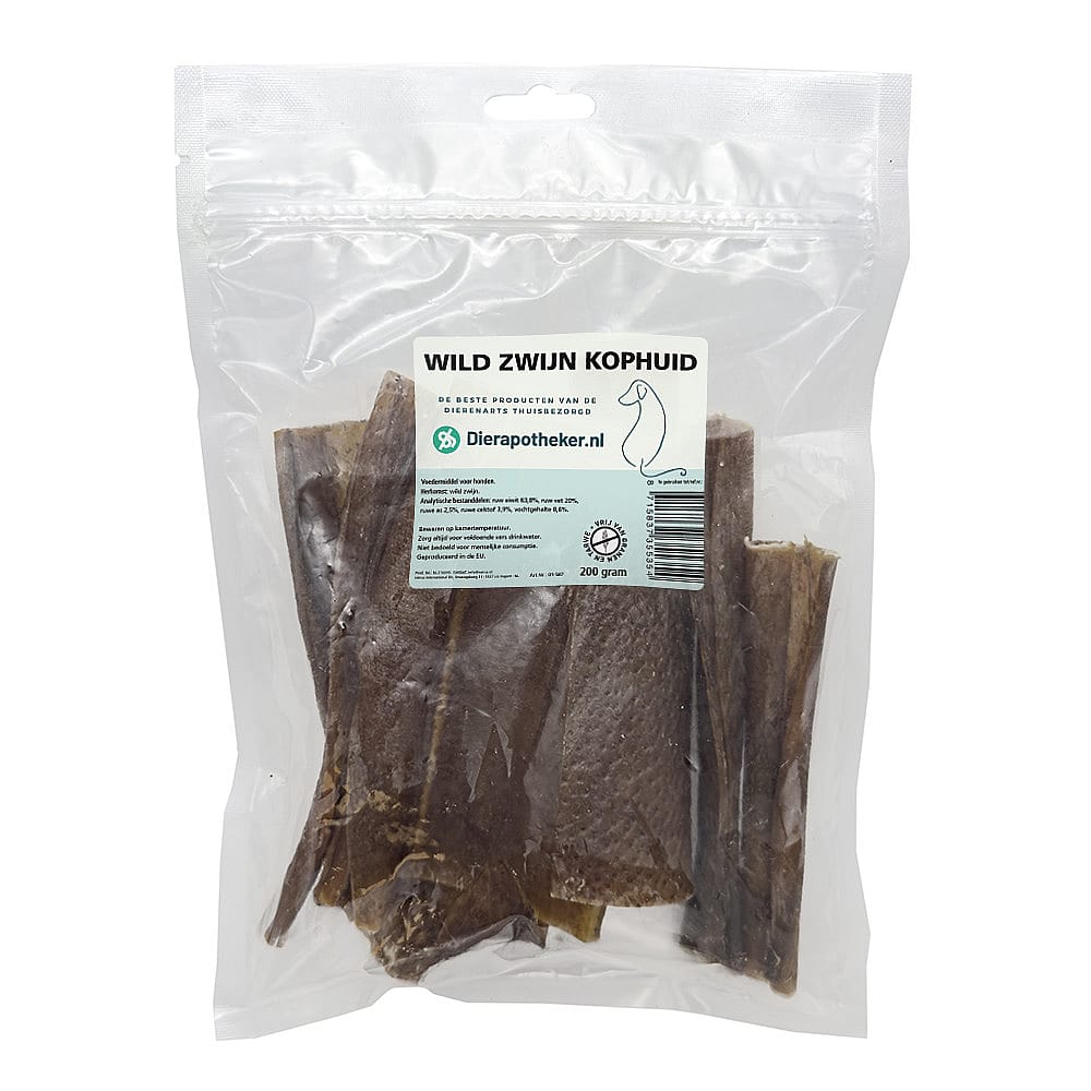 Dierapotheker Wild Zwijn Kophuid Hond 200 gram