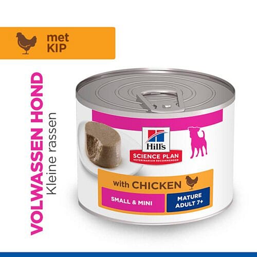 blikvoer, kattenvoer, kip, langhals?, mini maat