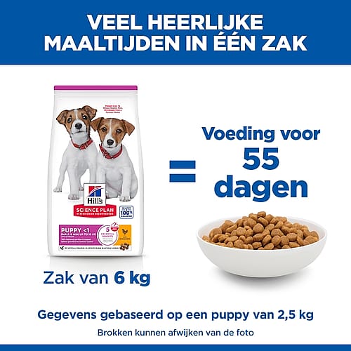 Hill's Science Plan Small & Mini Puppyvoer met Kip