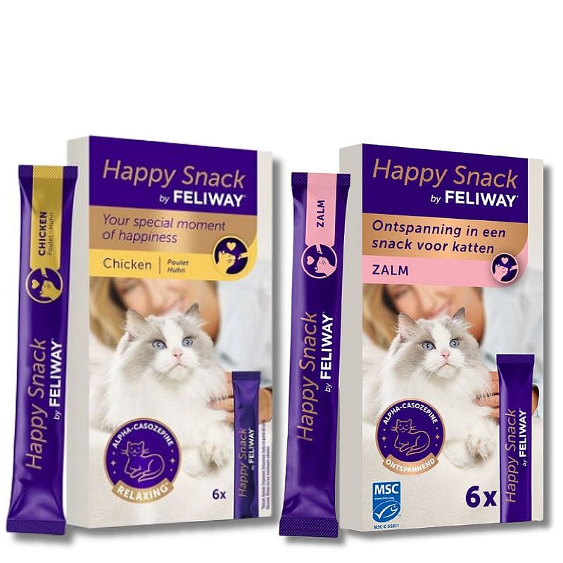 Feliway Happy Snack Kat 6 x 15 gram