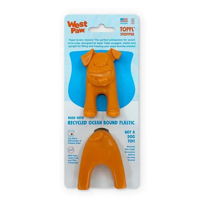 West Paw Toppl Stopper (2-pack) Hond Oranje