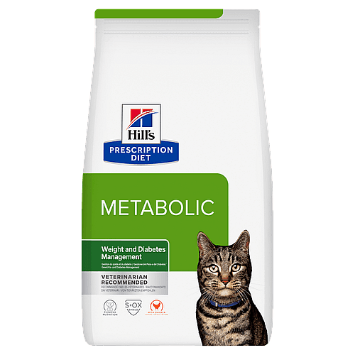 Hill's Prescription Diet Metabolic Weight & Diabetes Management Kattenvoer met Kip