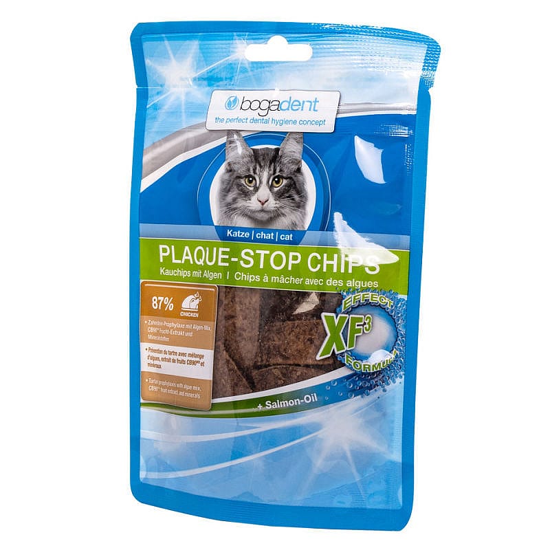 Bogadent Plaque Stop Chips Kat 50 gram Kipsmaak