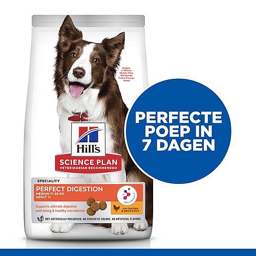 Hill's Science Plan Canine Adult Perfect Digestion Hondenvoer Medium