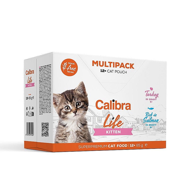 Calibra Kat Life Kitten Zakjes Multipack 12 x 85 gram