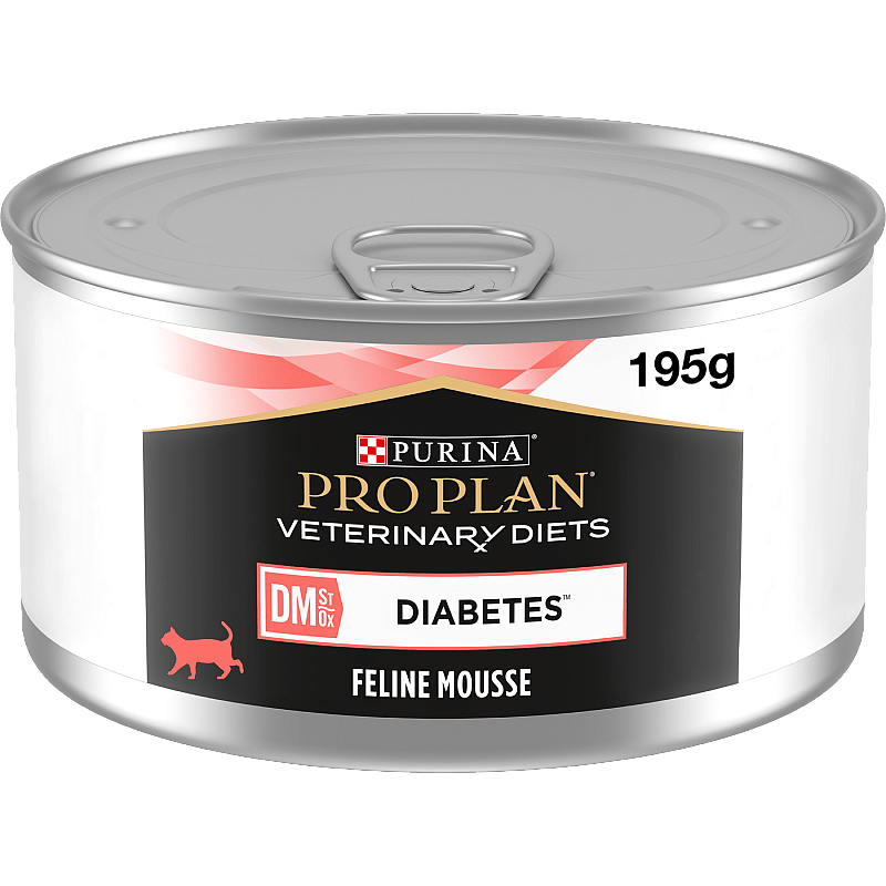 Purina Pro Plan Veterinary Diets Feline DM Diabetes Management Kattenvoer 24 x 195 gram blikjes