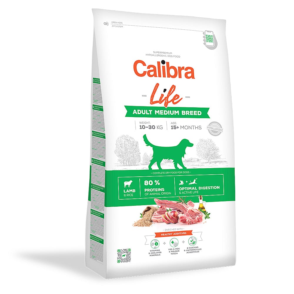 Calibra Hond Life Adult Medium Breed Lamb