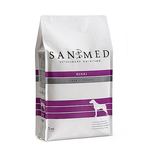 Sanimed Renal Hond Dieetvoer: Nier & Lever Ondersteuning - Volledige voeding 3 kg