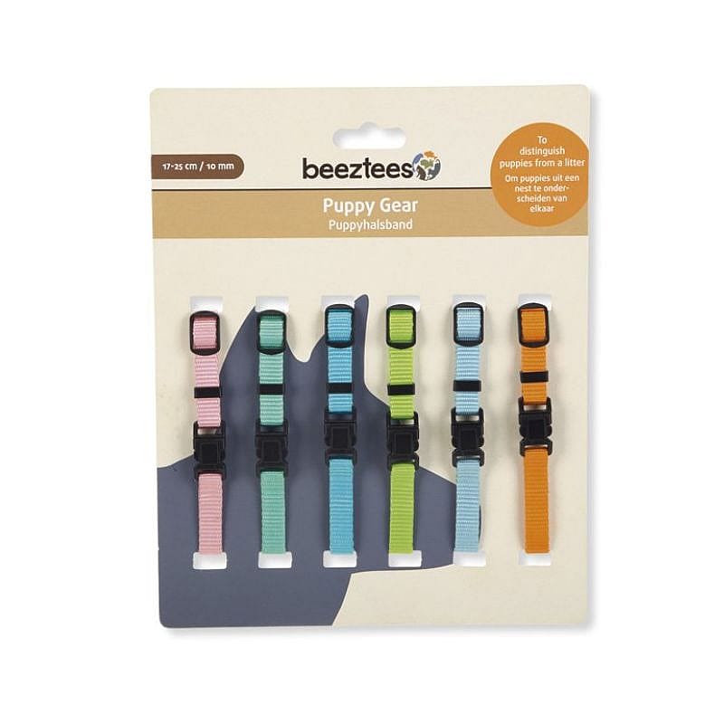 Beeztees Nylon Halsbanden 6 Stuks Puppy 17 - 25 cm