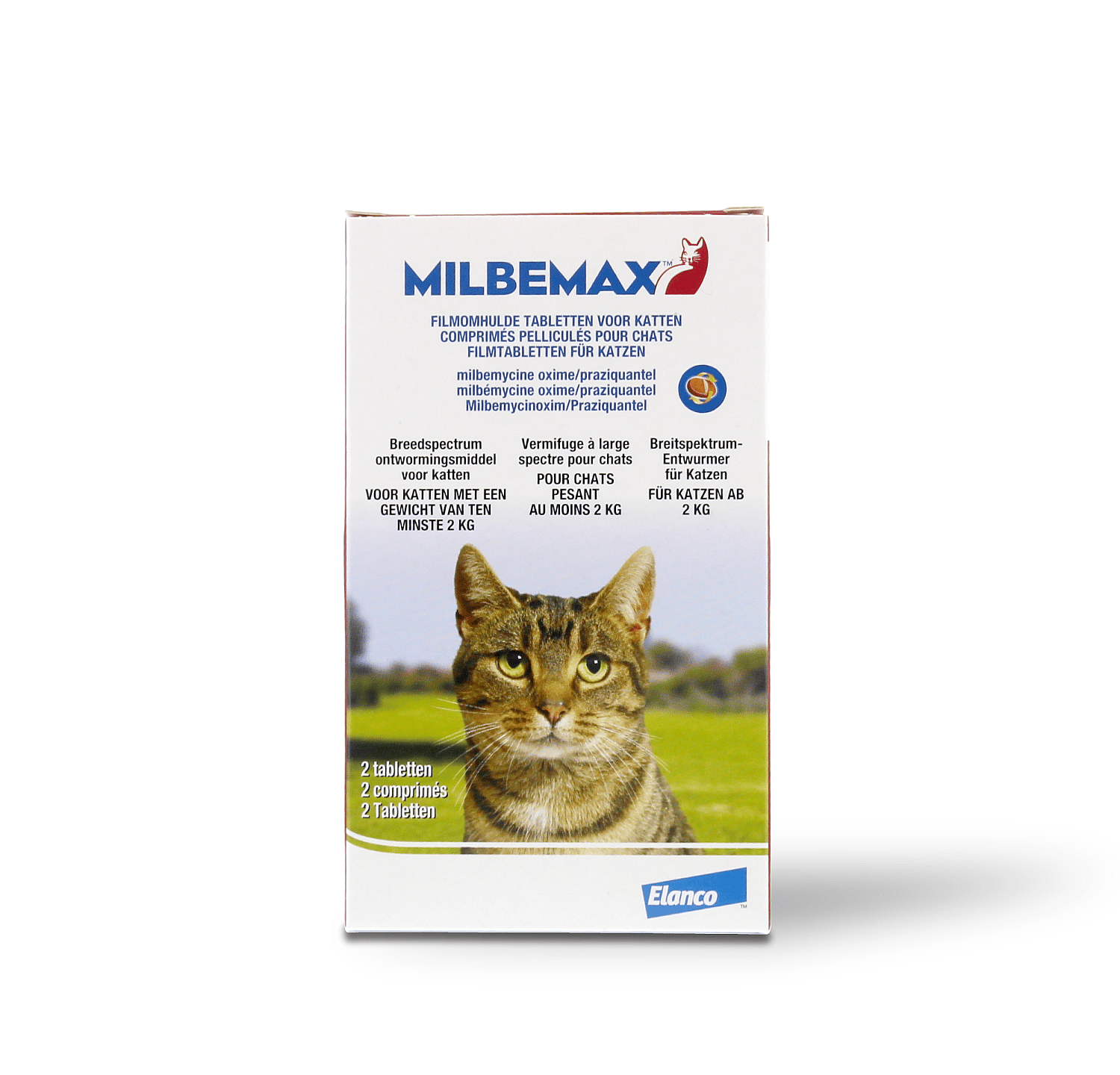 Milbemax Grote Kat Ontwormingstabletten 2 tabletten