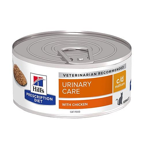 Hill's Prescription Diet CD Multicare Urinary Care Kattenvoer 24 x 156 gram blikjes  - Kip