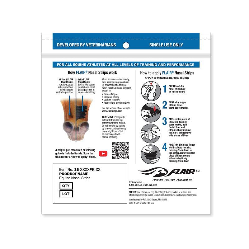 Flair Equine Nasal Strip
