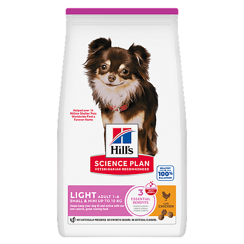 dog food, kibble, zak, volwassen 1-6, licht