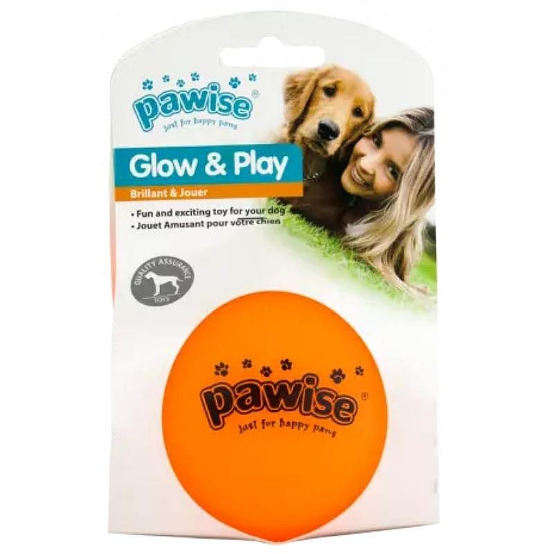 Pawise Glow & Play lichtgevende bal oranje