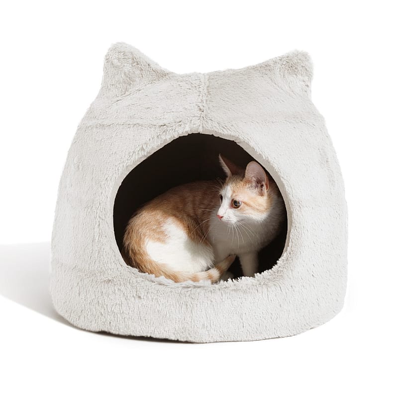 Outward Hound Meow Hut Pluche Kat Lichtgrijs