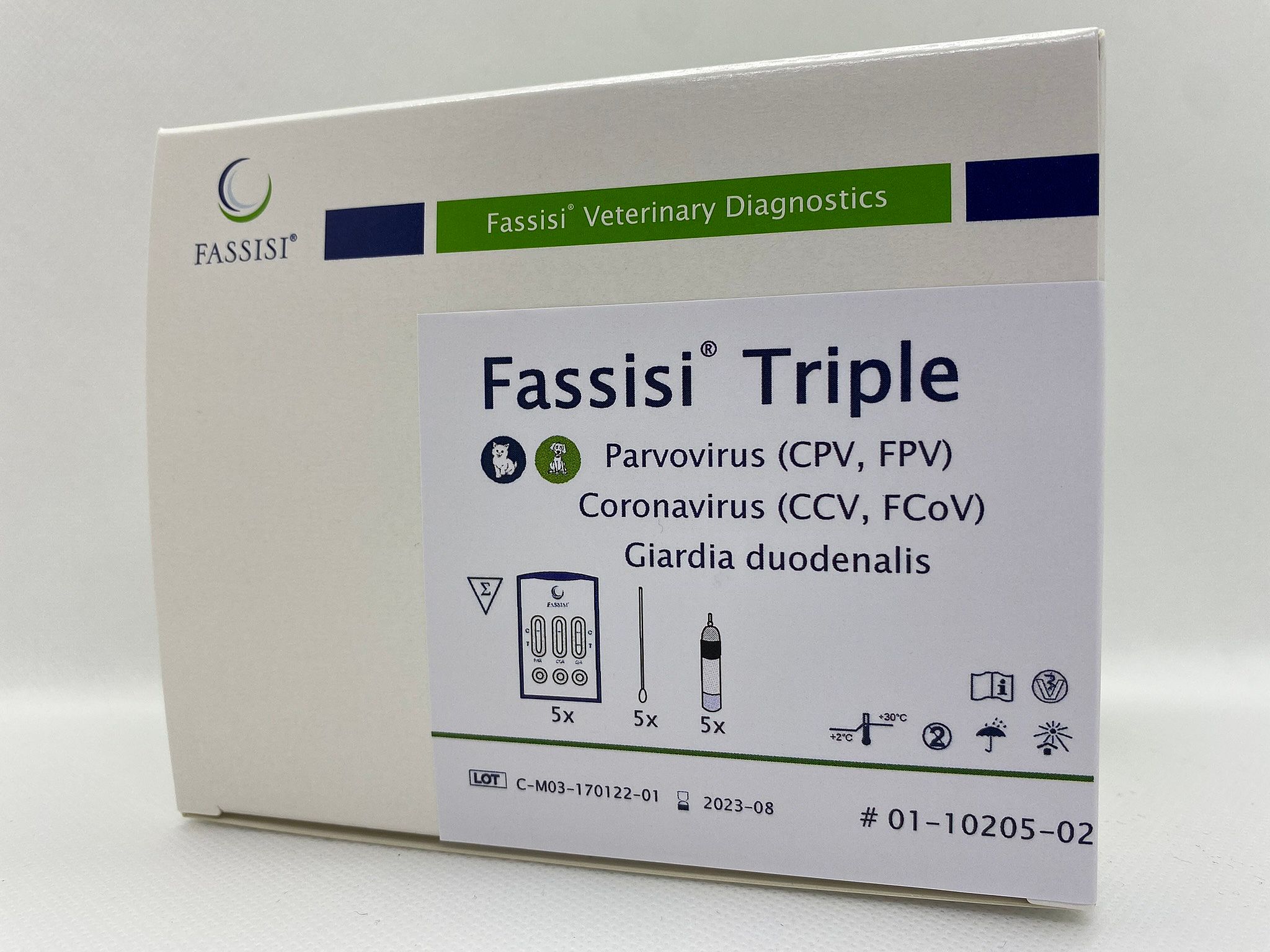 Fassisi Triple Parvo Giardia Corona Ontlasting Sneltest Hond Kat