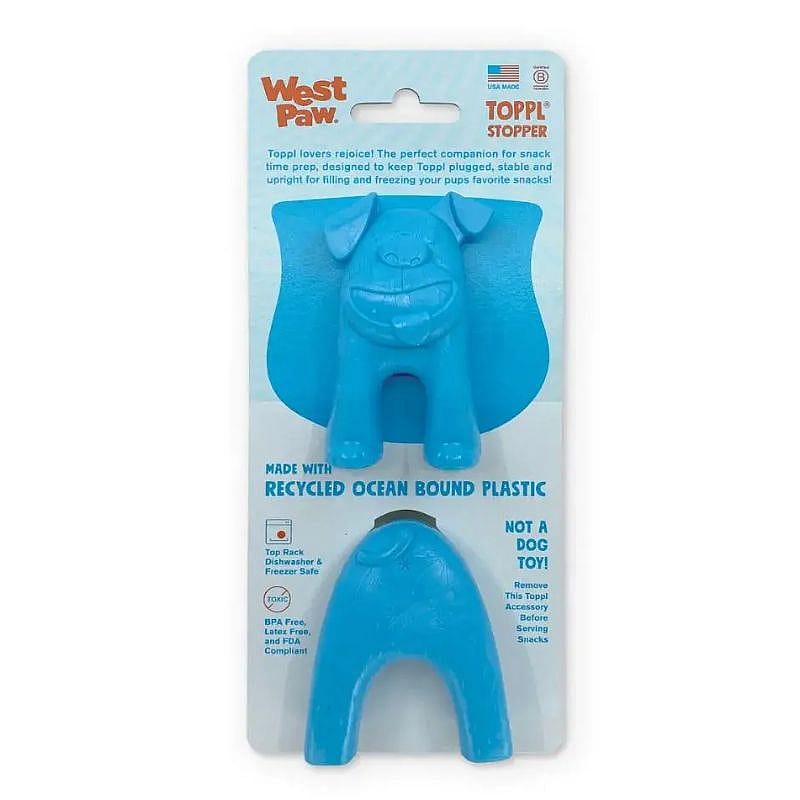 West Paw Toppl Stopper (2-pack) Hond Blauw