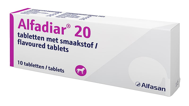 Alfadiar Hond Kat 20 - 10 tabletten