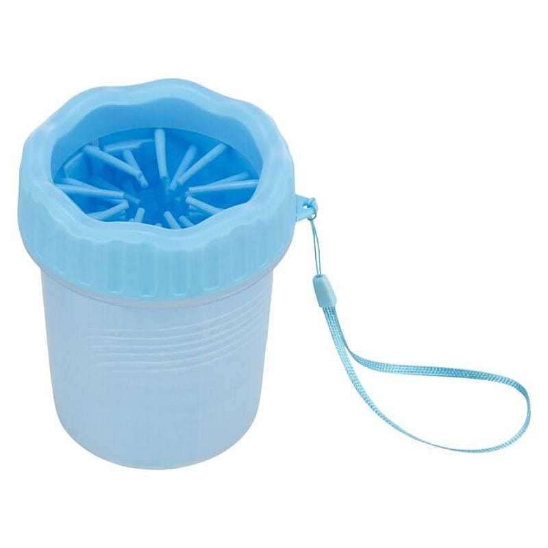 LATRAT Hondenpootreiniger, pootreiniging voor draagbare honden, pootreiniger voor huisdieren voor het reinigen van vuile klauwen van huisdieren/toiletten (blauw