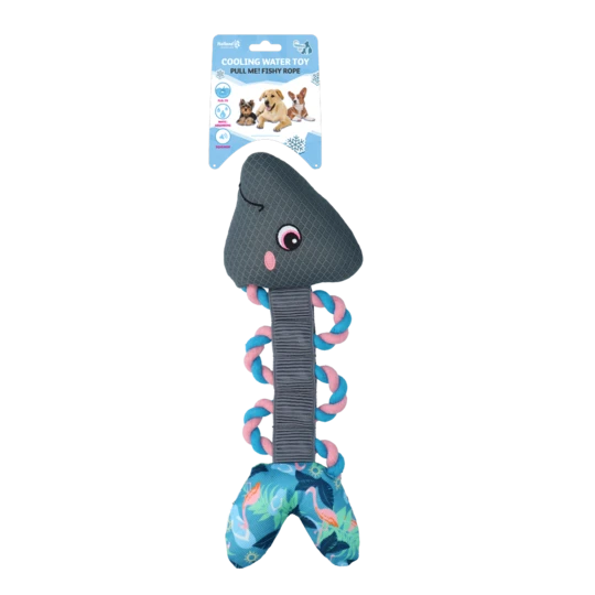 Coolpets Pull Me Fishy Rope Flamingo