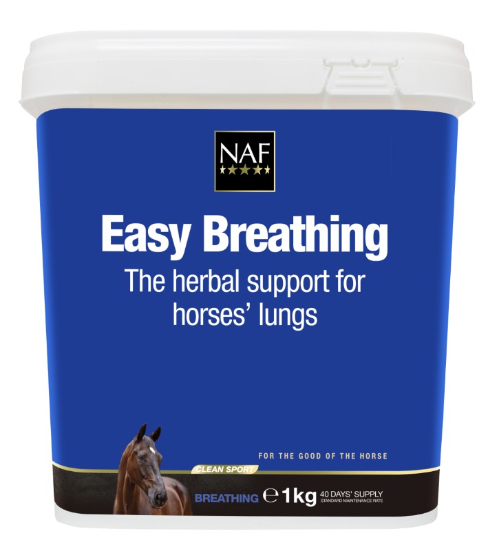 NAF Easy Breathing Gedroogd – Kruidenmix voor luchtwegondersteuning bij paarden 1 kg, Dier, Paard, Zoogdier
