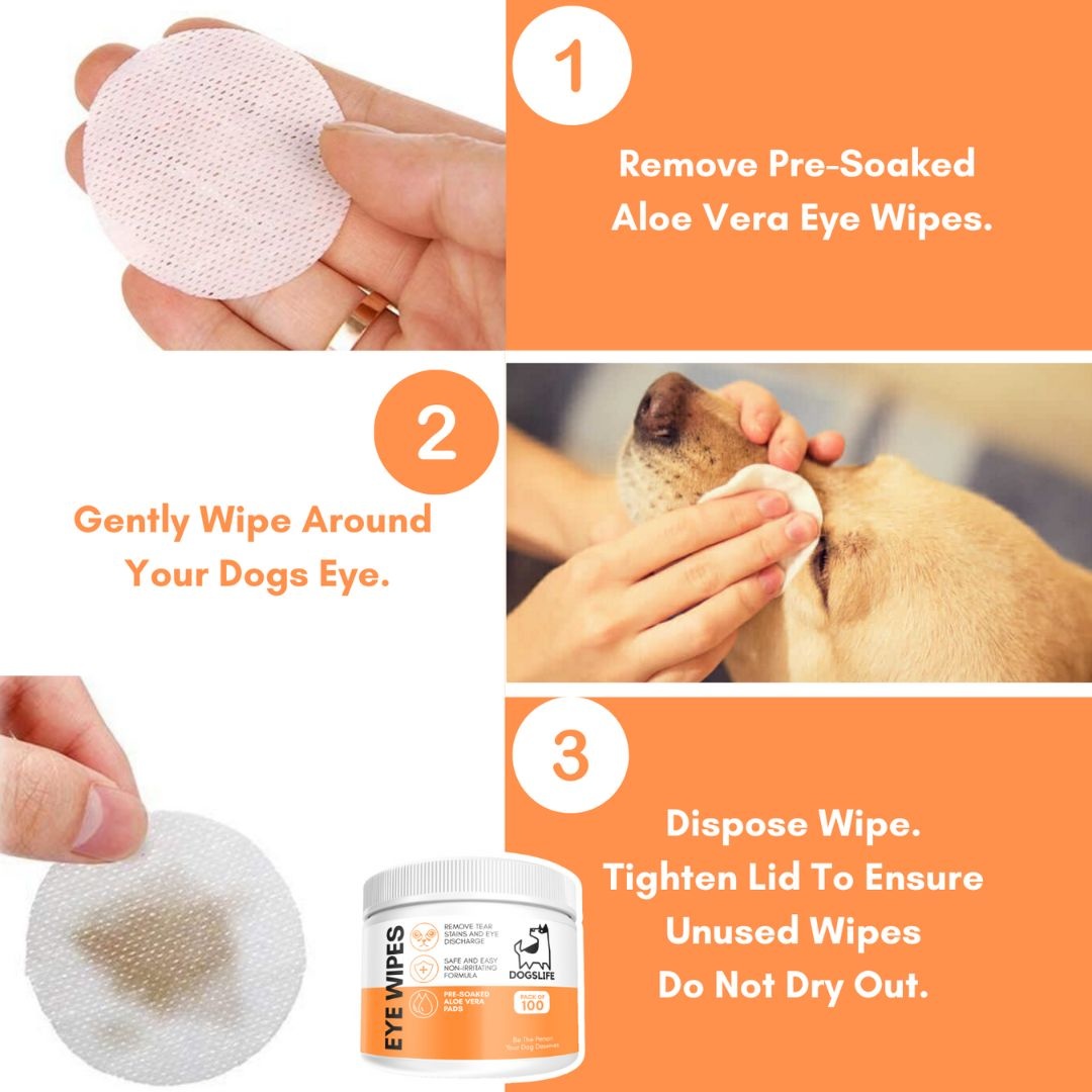 DogsLife Eye Wipes Hond 100 stuks