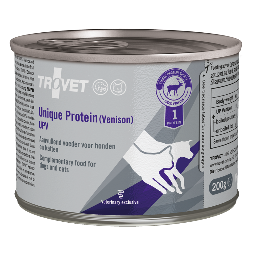 Trovet UPV Unique Protein Venison 6 x 200 gram blikjes