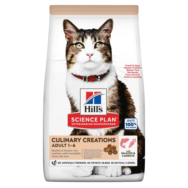 Hill's Science Plan Culinary Creations Adult Kattenvoer met Zalm & Wortels 10 kg