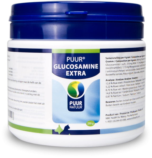Puur Glucosamine Extra Hond Kat 250 gram